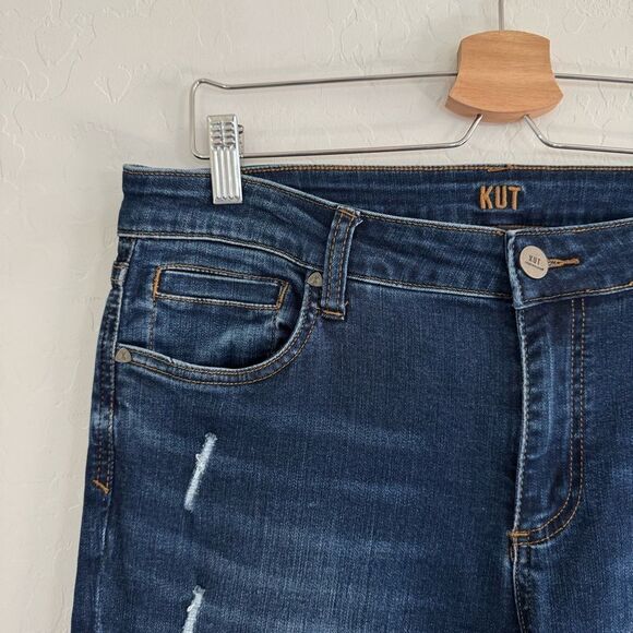KUT MIA distressed Toothpick Skinny Jean Size 12 - Picture 3 of 11